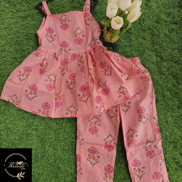 Cut sleeves kurti pant set  uploaded by business on 4/30/2023