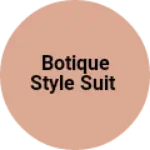 Business logo of Botique style suit
