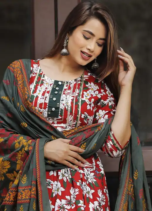 M to XXL, Rayon Fabric Printed Straight Kurti And Gotta Detailing Side Cut Heavy Lace Kurti With Pan uploaded by Online Ladies Dresses on 4/30/2023