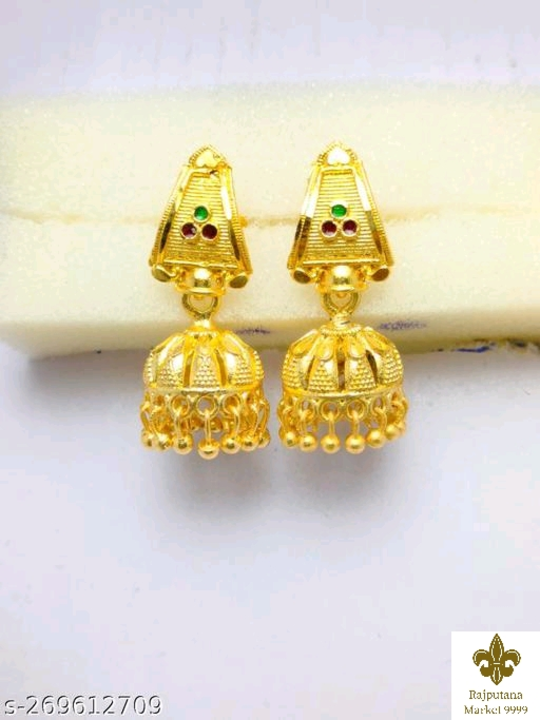 Gold plated jhumki  uploaded by business on 4/30/2023
