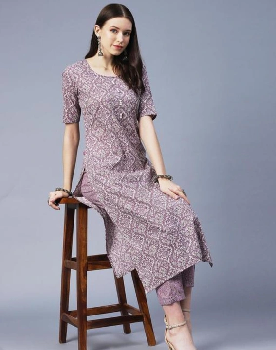 Kurti with pant uploaded by business on 4/30/2023