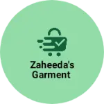 Business logo of Zaheeda's garment
