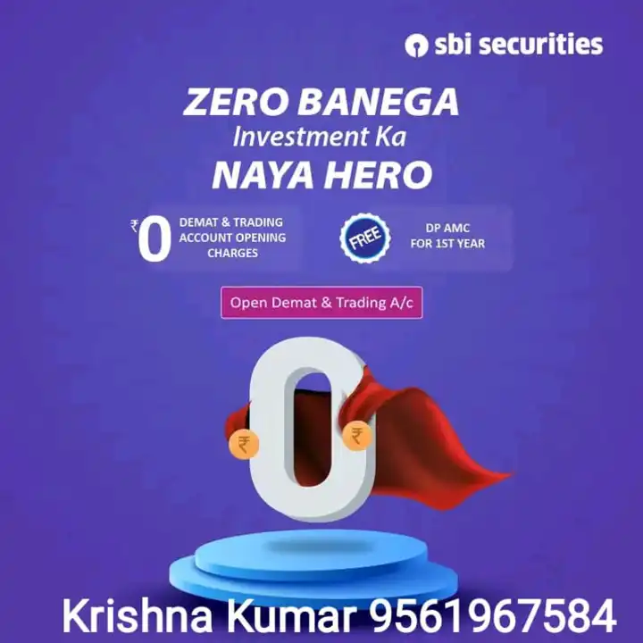 Post image Open your free demat and trading accounts online with SBI securities.
Start trading, invest in mutual fund and share market 
Click on this link and fill up your application online 
https://digikyc.sbismart.com/SBIDIY/register?utm_source=custref&amp;utm_medium=EMP&amp;utm_campaign=53az7139xb44