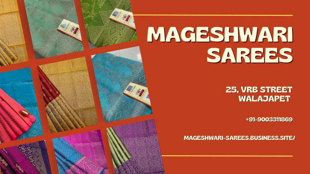 Visiting card store images of Mageshwari Sarees