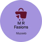 Business logo of M R fasions