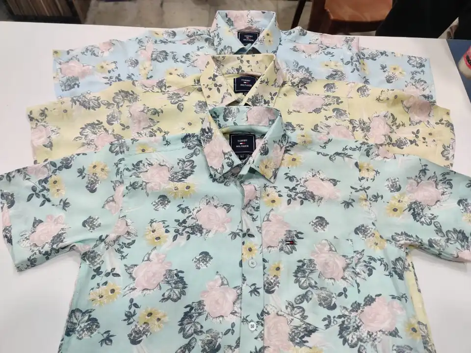 Half sleeves flowers print shirt uploaded by Khatri fashions on 5/1/2023
