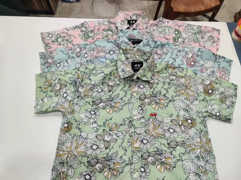 Half sleeves flowers print shirt uploaded by Khatri fashions on 5/8/2024