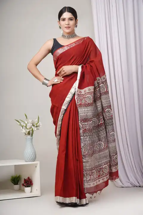  Linen Saree uploaded by Clothing on 5/1/2023