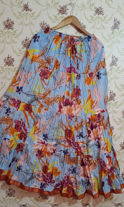 Cotton printed big flair skirts  uploaded by Rama exports on 5/1/2023