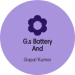 Business logo of G.S Battery and Electronics