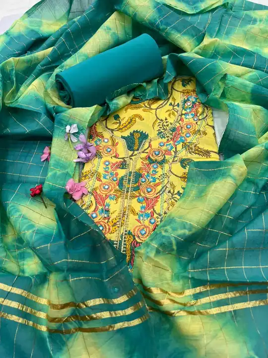 🌸 *Special Edition*🌸

🥳 *Cotton Work Suit*
*With Fancy Dupatta*

👑 *Special Price*
👉 *1175 + Sh uploaded by Roza Fabrics on 5/1/2023