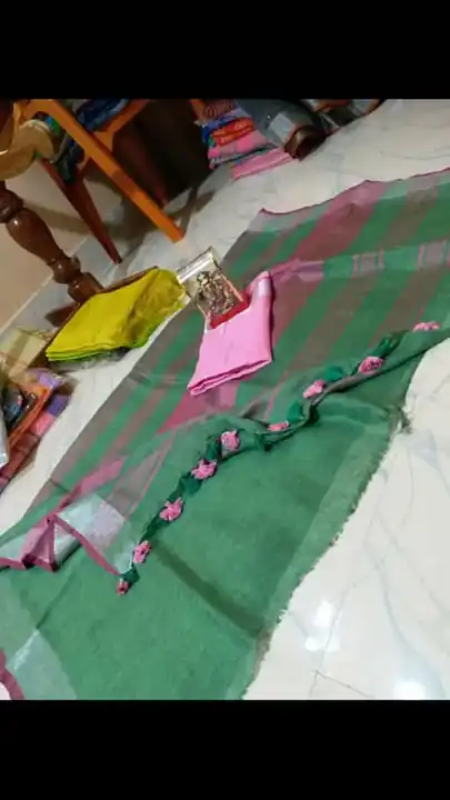 Bhagalpure linen saree uploaded by SF HANDLOOM FABRIC  on 5/1/2023