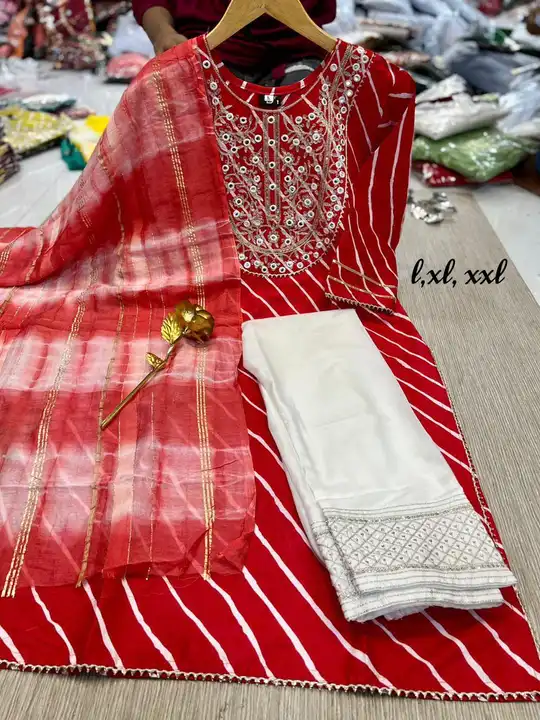 Post image *PRESENTING NEW DESIGN MODELING SHOWROOM PIS*


🔥 *Hot and Latest Kurta set🔥

        *laheriyooo*
   
 
🔥 Fabric Details 

🌟Kurta Fabric: beautiful Printed rayon cotton with EMBROIDERY and mirror and sequance work in neck

🌟Bottom : Rayon Cotton plazo
           With Sequance WORK 

🌟 Dupata: Chanderi Silk

🌟 Size :L(40) XL(42) XXL(44)

     _Full_ _stiched_

🌟 New Rate : _*850 fs*_
    Rih
        *Final Rate*

🥰 *Be Happy With Quality* 🥰

*Note:-*

*Courier tracking number will be done after 2 days and dispatch*