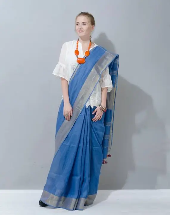 Bhagalpure linen saree  uploaded by SF HANDLOOM FABRIC  on 5/1/2023
