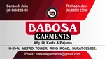 Business logo of BABOSA GARMENTS