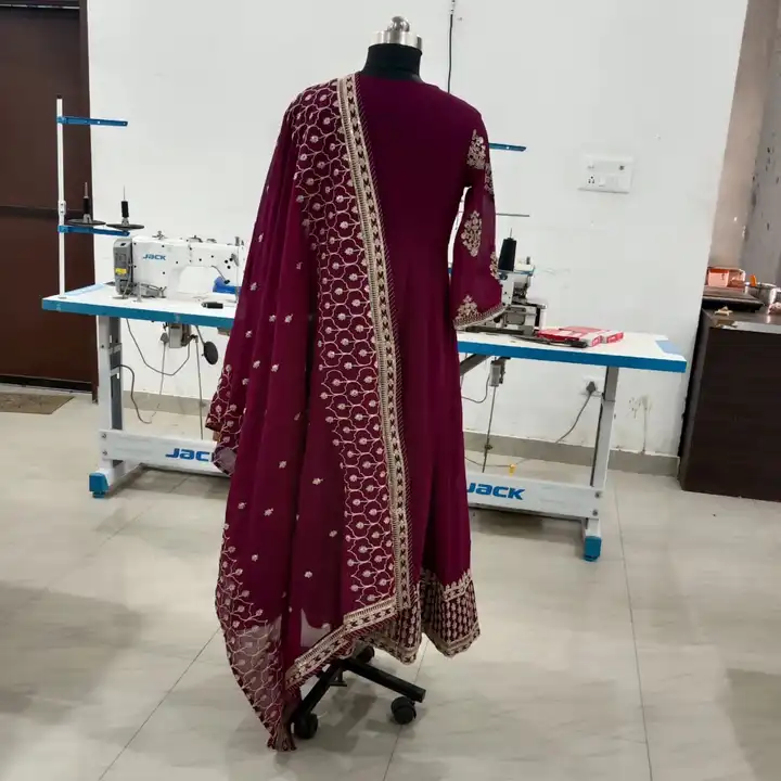 Anarkali with Duptta full embroidery  uploaded by SKP industries on 5/1/2023