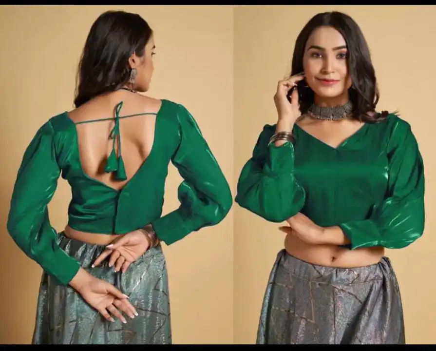 Post image Hey! Checkout my new product called
012-satin silk blouse .