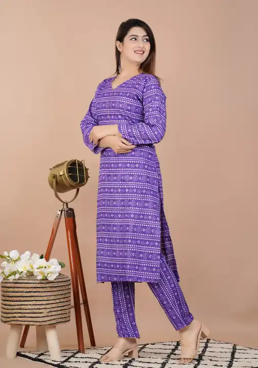 KBS JP 2 cotton kurti with two colors uploaded by business on 5/1/2023