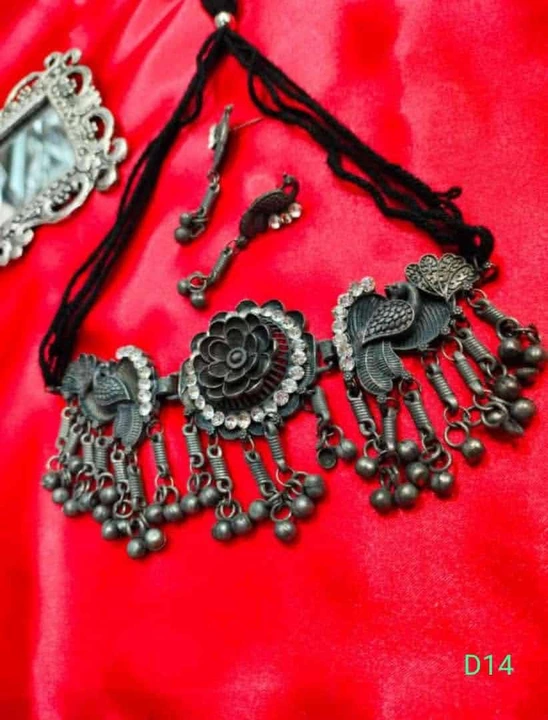 Oxidised choker necklace set  uploaded by Sb designs on 5/1/2023