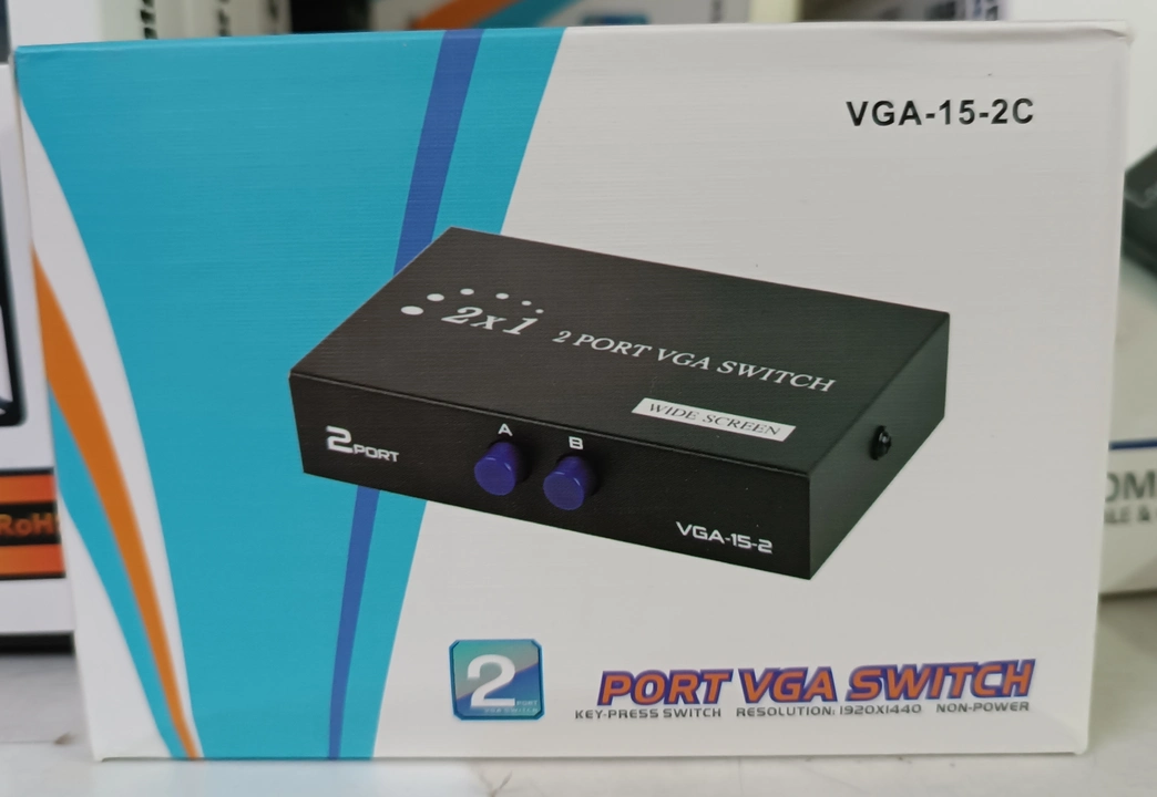 VGA switch 2 port  uploaded by Shree Guruganesh Computers on 5/20/2024