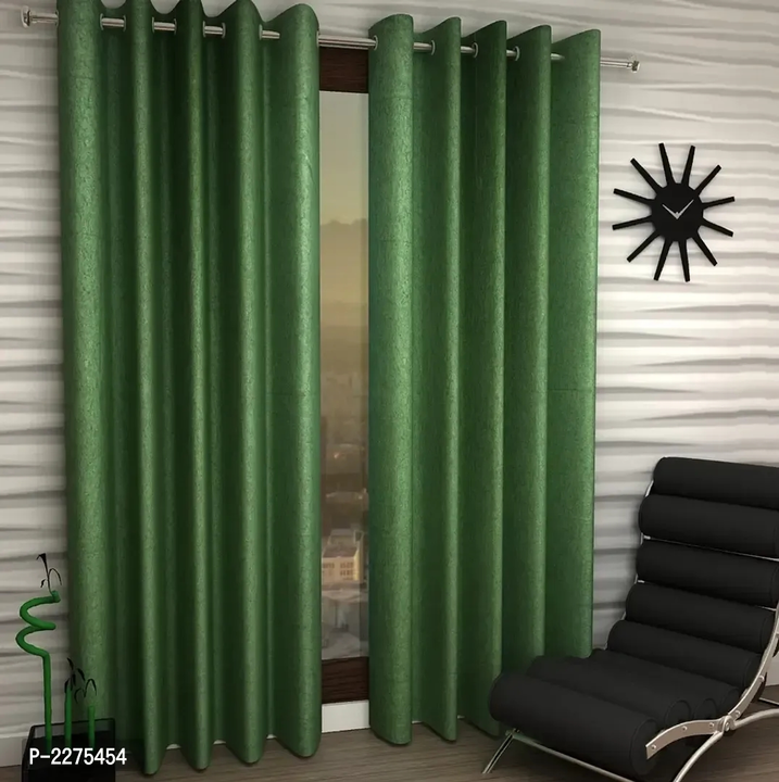 Black Set of 2 Beautiful Door Curtains 7 Feet uploaded by Kalpana Enterprises on 5/1/2023