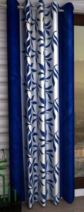 Panipat Textile Hub 210 cm (7 ft) Polyester Semi Transparent Door Curtain Single Curtain uploaded by Raj Garments on 5/1/2023