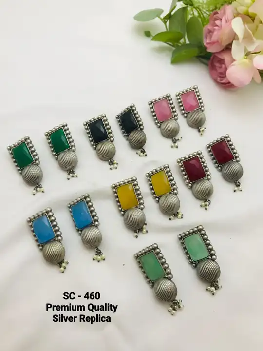 Silver replica earrings  uploaded by Shreevari fashion on 5/1/2023