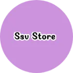 Business logo of SSV Store