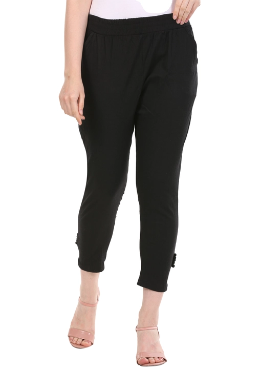 Sweta Women's Cotton Designer Moti Casual Trouser Pant for Ladies with 2 Side Pockets - Bottom Pants uploaded by business on 5/1/2023