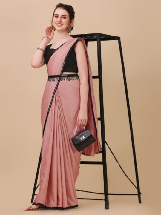 Sabhya Style Solid/Plain Bollywood Silk Blend Saree uploaded by Kalpana Enterprises on 5/1/2023