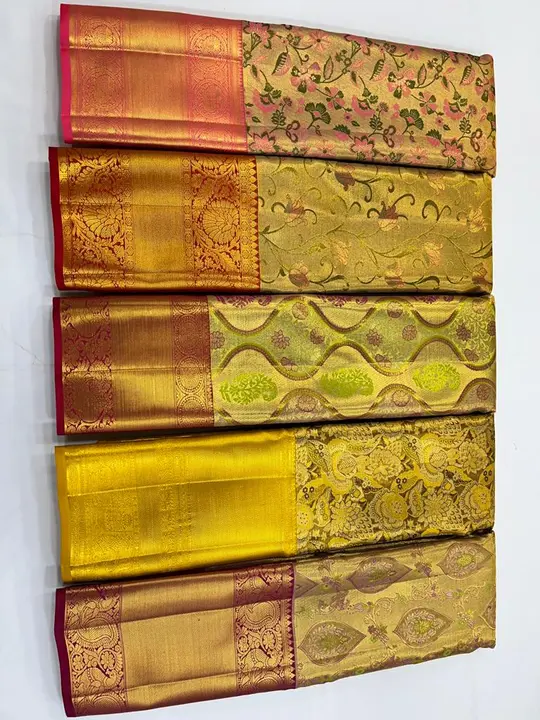 Pure tissue brocade saree uploaded by ANH SILK & SAREES on 5/1/2023