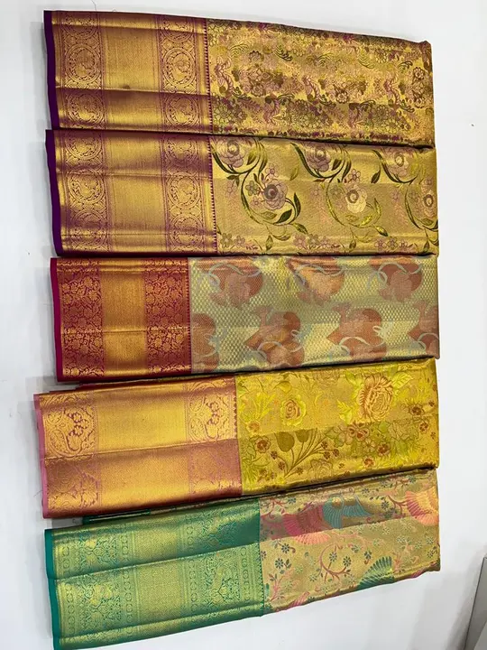 Pure tissue brocade saree uploaded by ANH SILK & SAREES on 5/1/2023
