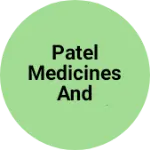 Business logo of Patel medicines and general store