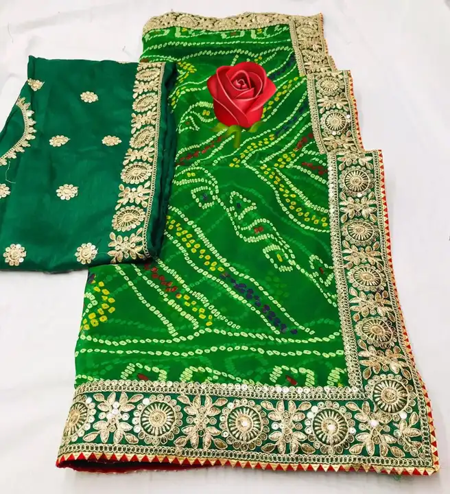 🔱🔱🔱🕉️🕉️🕉️🔱🔱🔱

special  chunri lunching

Hand wash saree ❤️❤️

👉60 gram mos jorjat fabric

 uploaded by Gotapatti manufacturer on 5/2/2023