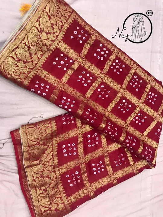 Presents wedding spl  Saree*

New Launching for beauty

👉keep shopping with us 

.  👉pure jhorjt g uploaded by Gotapatti manufacturer on 5/2/2023