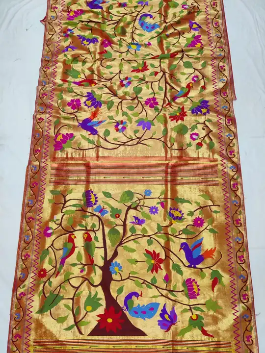 Handmade pattern saree uploaded by business on 5/2/2023