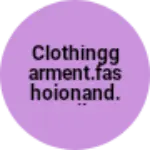 Business logo of Clothinggarment.fashoionand.textiles