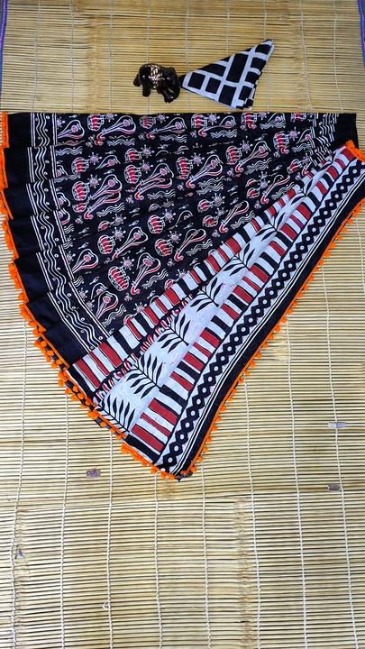 🌼New photo shoot 🌼                                 Best quality cotton mulmul saree*
 

*Beautiful uploaded by Shree jujhar handicrafts on 5/2/2023