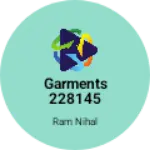 Business logo of Garments 228145