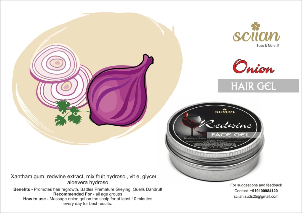 Onion hair gel uploaded by SCIIAN on 5/2/2023