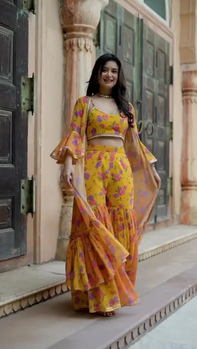 NEW DESIGNER PARTY WEAR LOOK,FANCY DGITAL PRINT KOTI WITH PALAZO SET ST&59 uploaded by Fatema Fashion on 5/2/2023