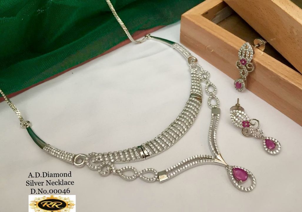 High QUALITY American Diamonds Jewellery set  uploaded by Rakesh Textiles on 3/8/2021