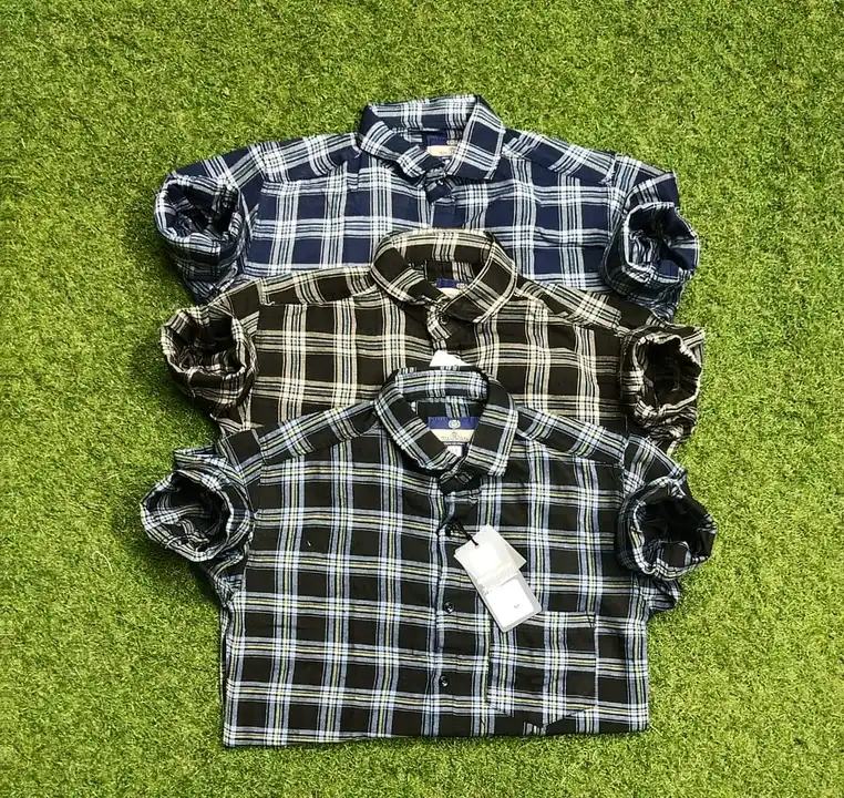 Yarn dyed cottan cp checks  m l XL  uploaded by Ahmedabad store on 5/2/2023