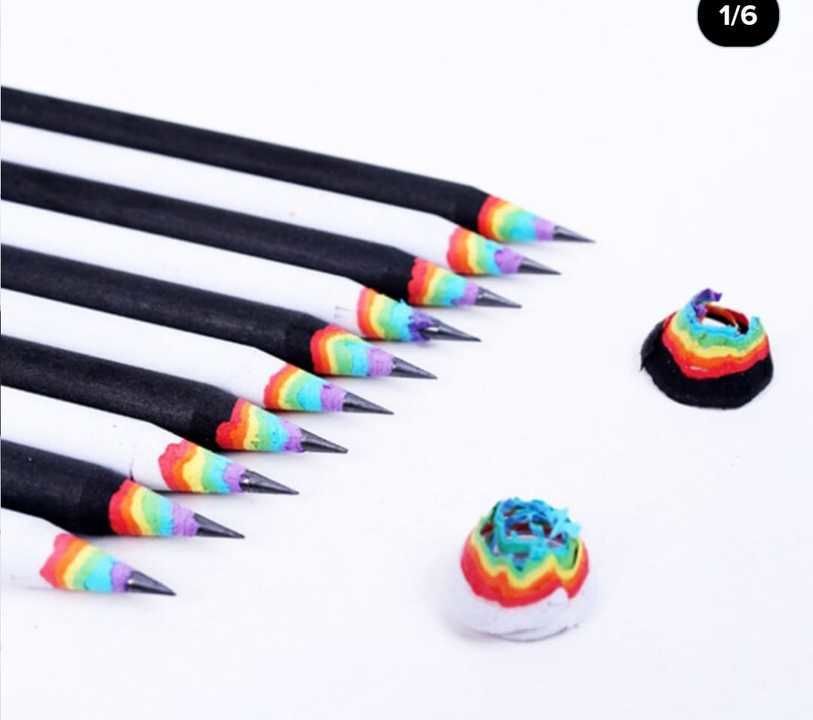 Rainbow pencil uploaded by business on 3/8/2021