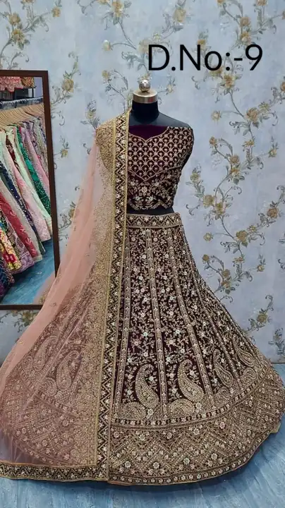 Bridal lenhga coffee colour available  uploaded by Z square fashion clothes on 5/2/2023