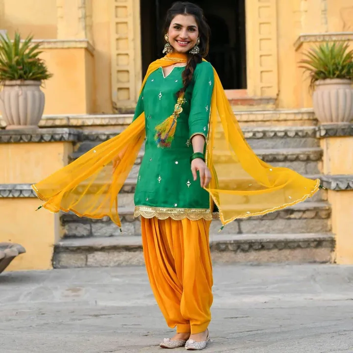 Patiyala set with dupatta  uploaded by Villa outfit on 5/2/2023