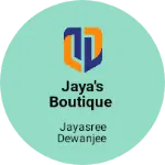 Business logo of Jaya's boutique
