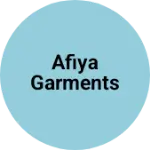 Business logo of Afiya garments