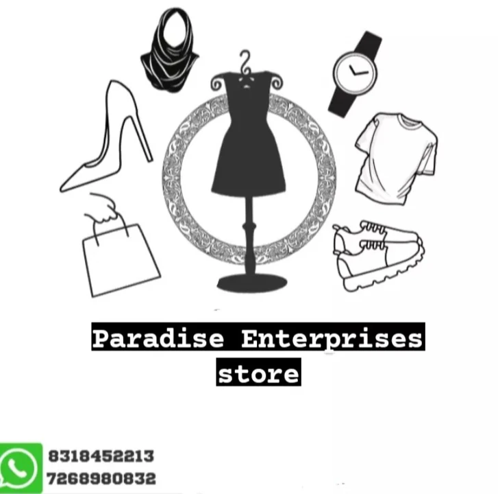 Visiting card store images of Paradise enterprises