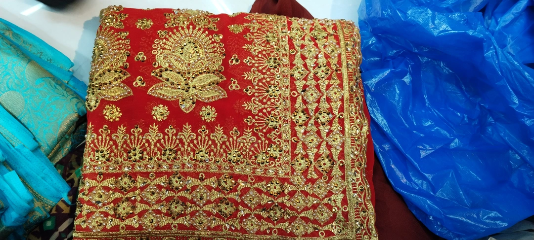 Hand work sarees  uploaded by YOGITA Fashion on 5/2/2023